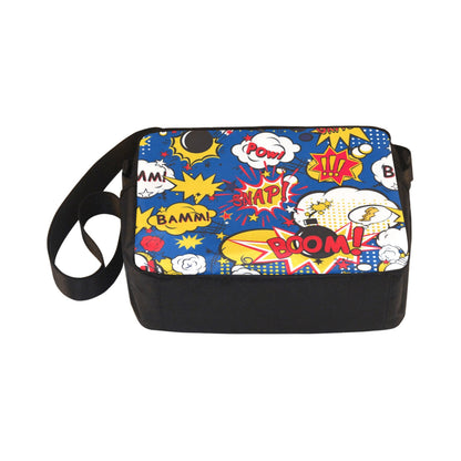 Blue Comic Book - Classic Cross-body Nylon Bag