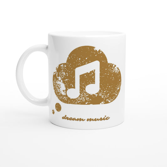 Dream Music - White 11oz Ceramic Mug Default Title White 11oz Mug Music
