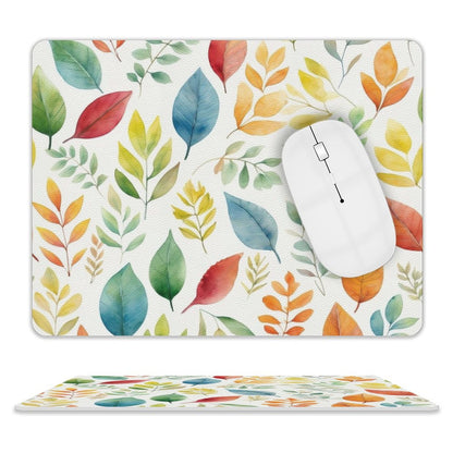 Autumn Leaves - Leather Mouse Pad