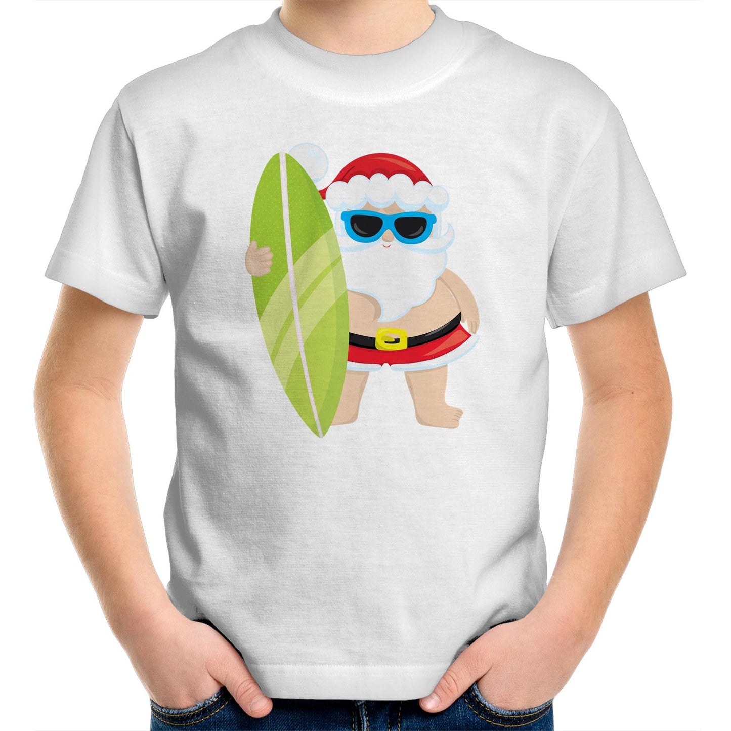 Surf Summer Santa - Kids Youth T-Shirt