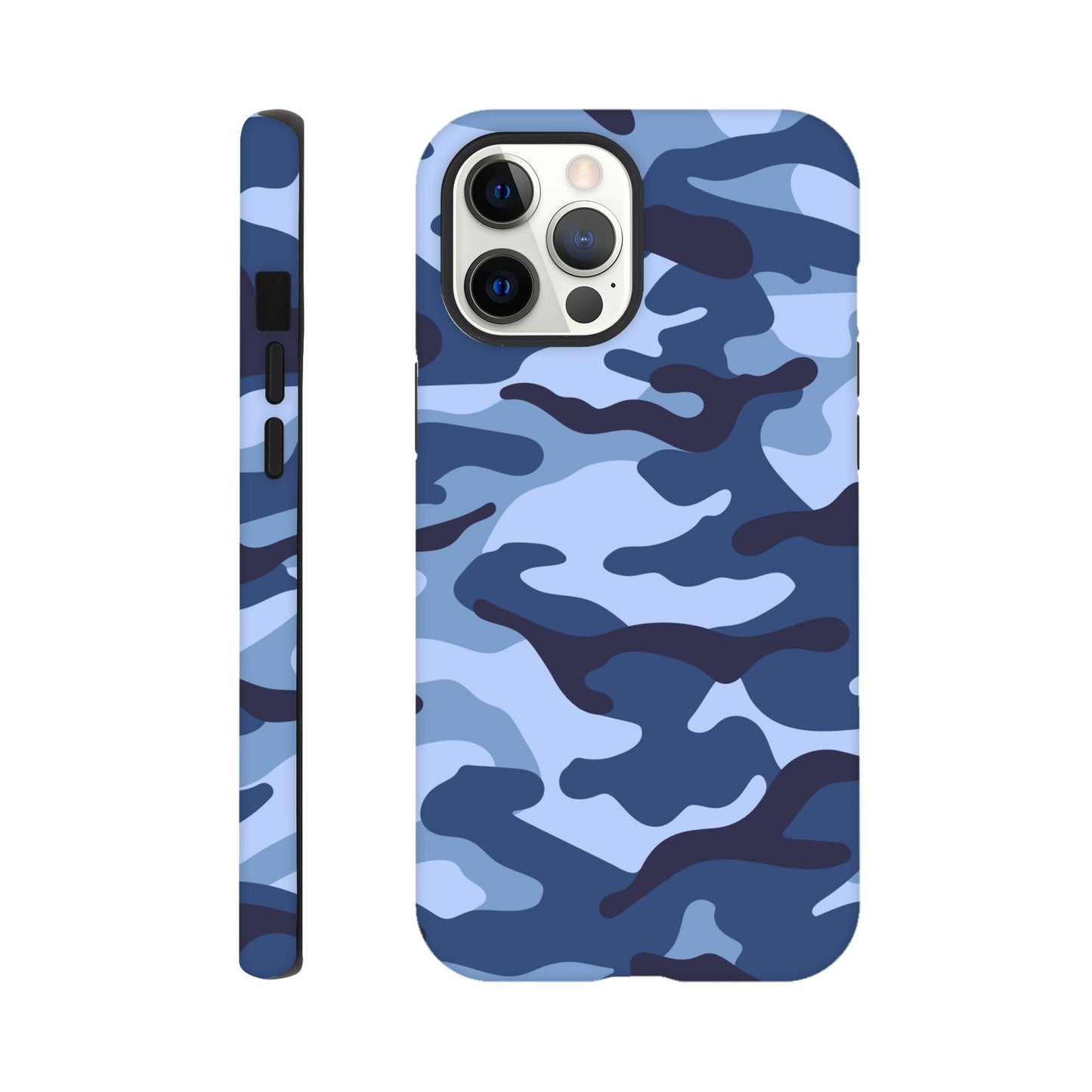 Blue Camouflage - Phone Tough Case iPhone 12 Pro Max Phone Case Globally Fulfilled