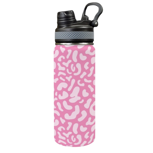 Pink Leopard - Insulated Water Bottle with Dual-Use Lid (18oz) Insulated Water Bottle with Dual-Use Lid (18oz) Printed Offshore