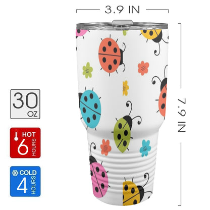 Ladybugs - 30oz Insulated Stainless Steel Mobile Tumbler