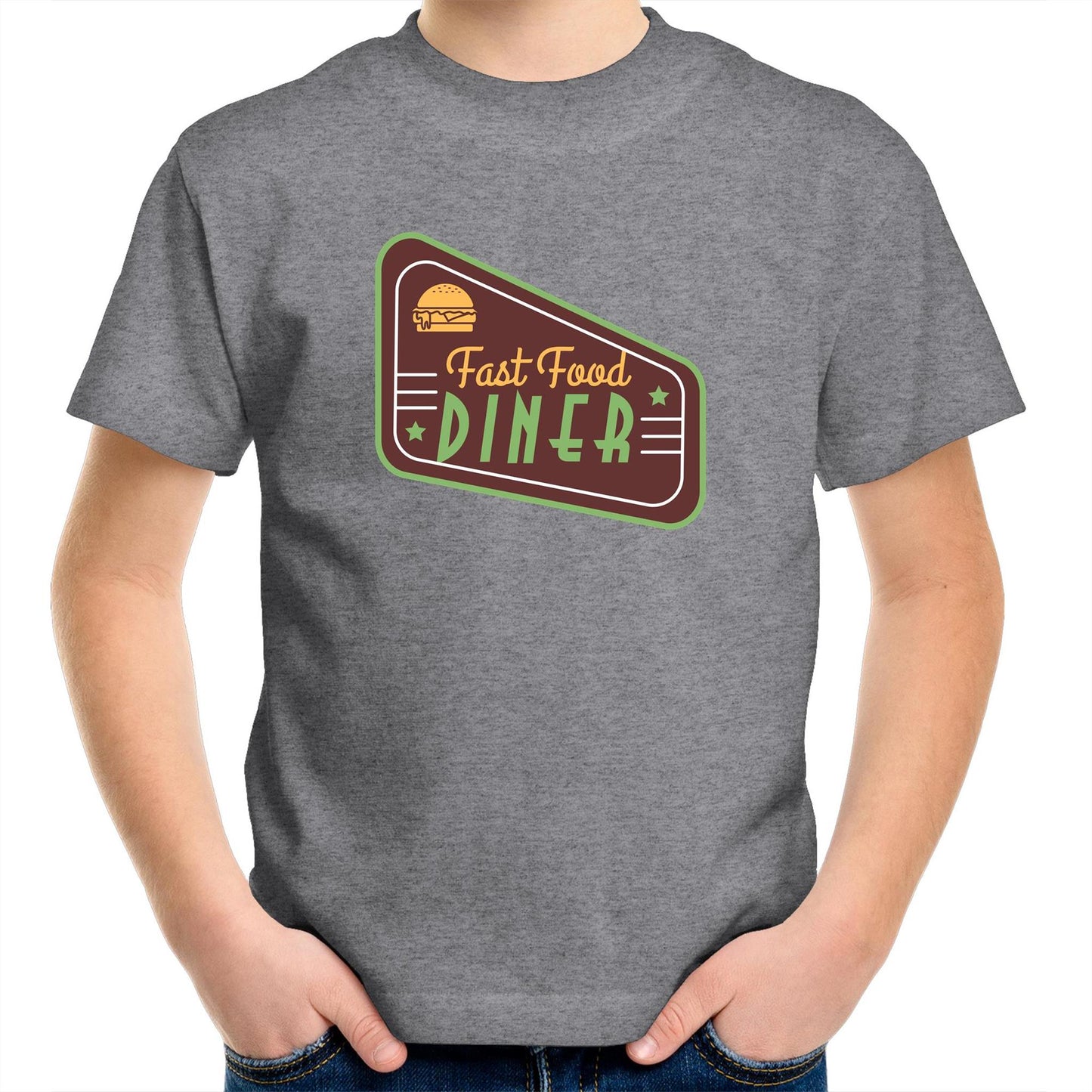 Fast Food Diner Sign - Kids Youth T-Shirt