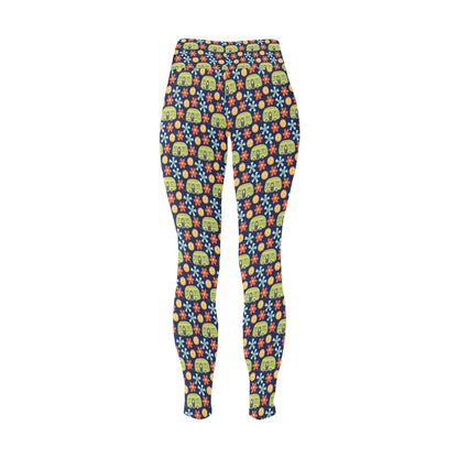 Hippy Caravan - Womens High Waist Leggings (Sizes 16-22)