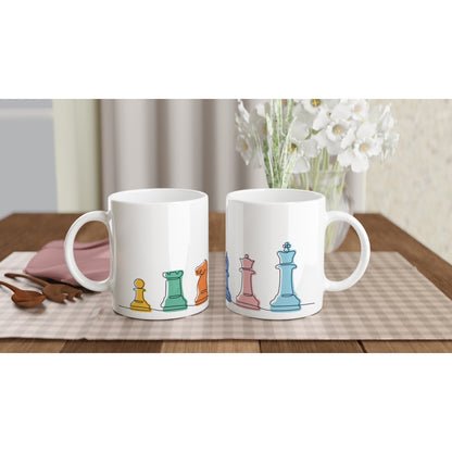 Chess - White 11oz Ceramic Mug White 11oz Mug Games