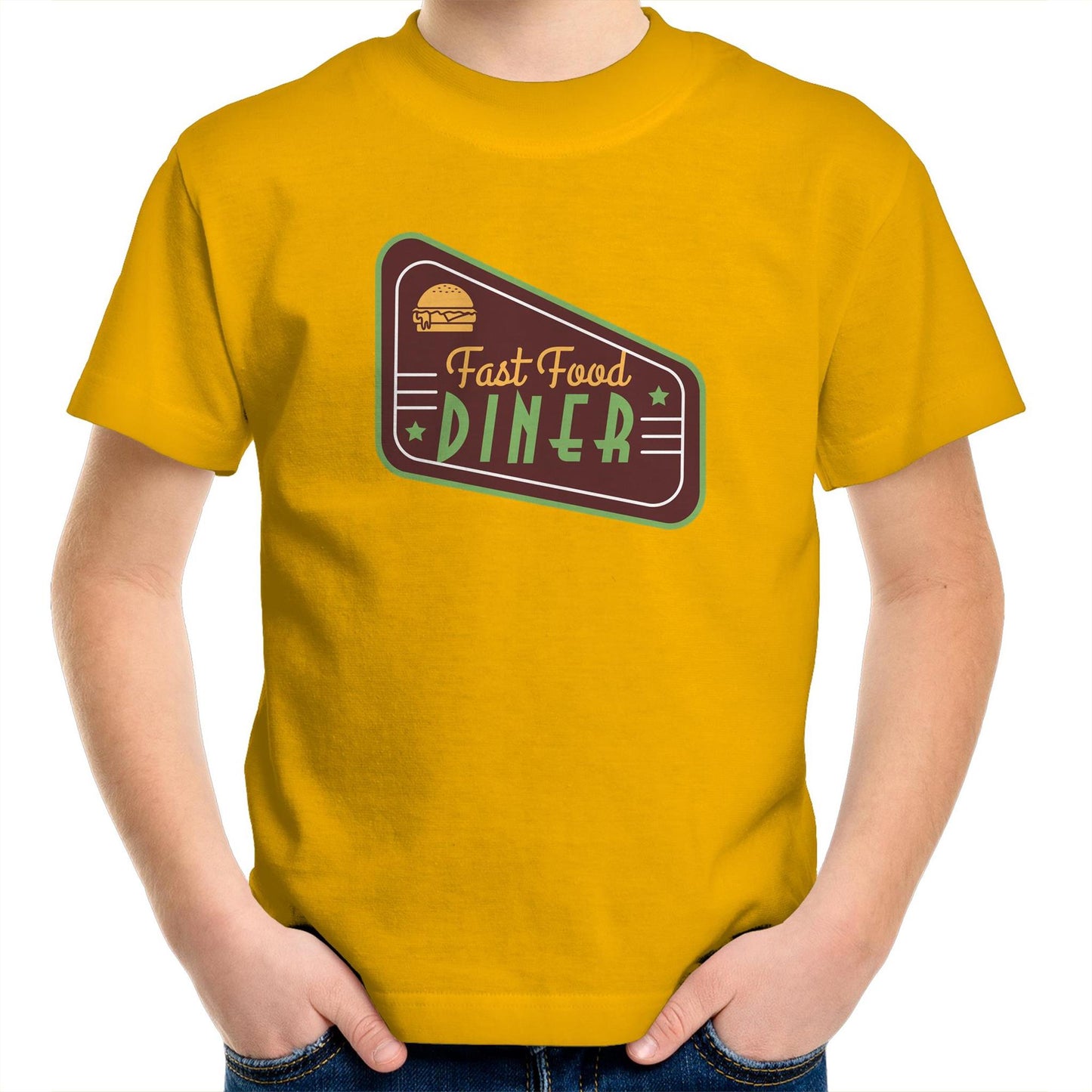 Fast Food Diner Sign - Kids Youth T-Shirt