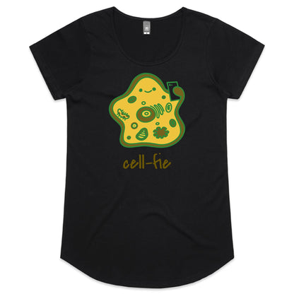 Cell-fie - Womens Scoop Neck T-Shirt