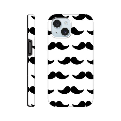 Moustache - Phone Tough Case iPhone 15 Phone Case Funny Globally Fulfilled