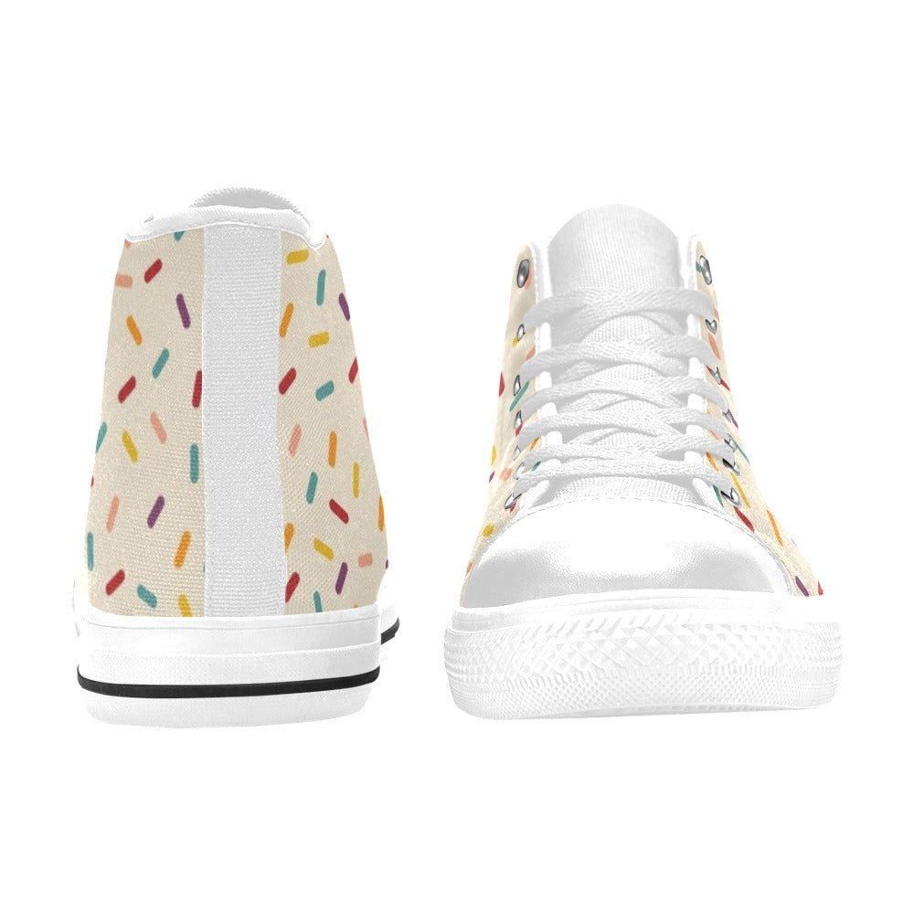 Sprinkles - Men's High Top Canvas Shoes