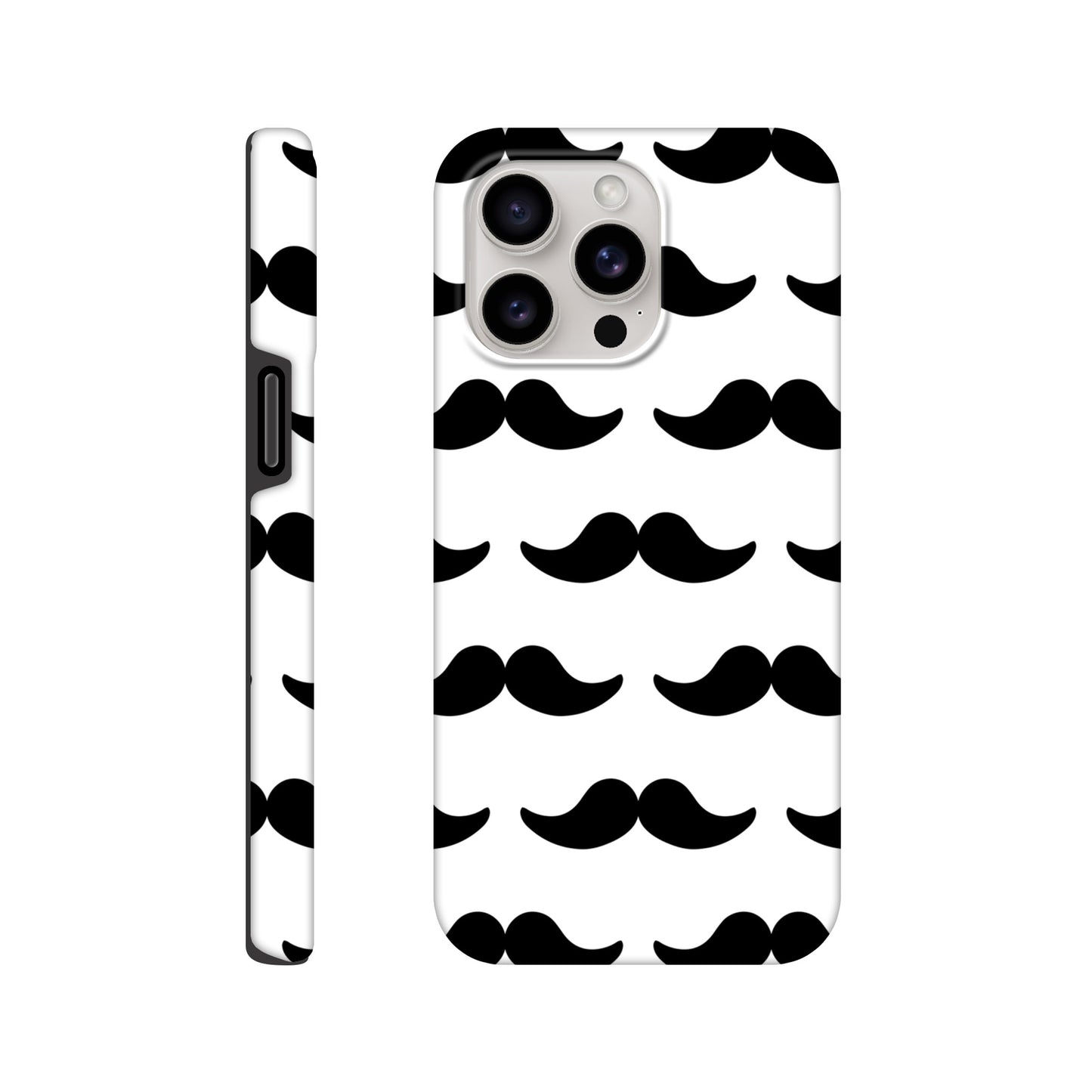 Moustache - Phone Tough Case iPhone 15 Pro Max Phone Case Funny Globally Fulfilled