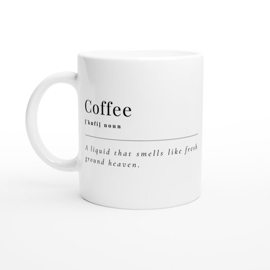 Coffee Definition - White 11oz Ceramic Mug Default Title White 11oz Mug Coffee Globally Fulfilled