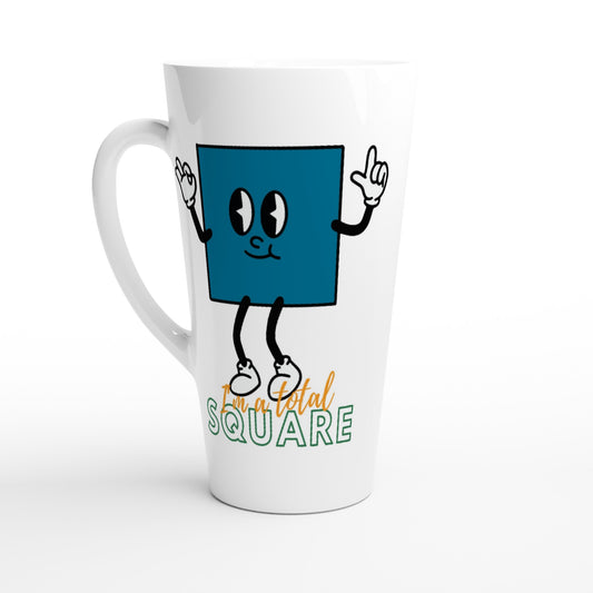 I'm A Total Square - White Latte 17oz Ceramic Mug Default Title Latte Mug Maths
