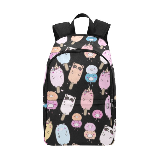 Cute Animal Ice Blocks - Fabric Backpack for Adult Adult Casual Backpack animal Food
