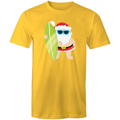 Surfing Santa - Mens T-Shirt