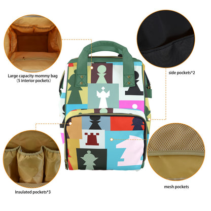 Colourful Chess - Multifunction Backpack