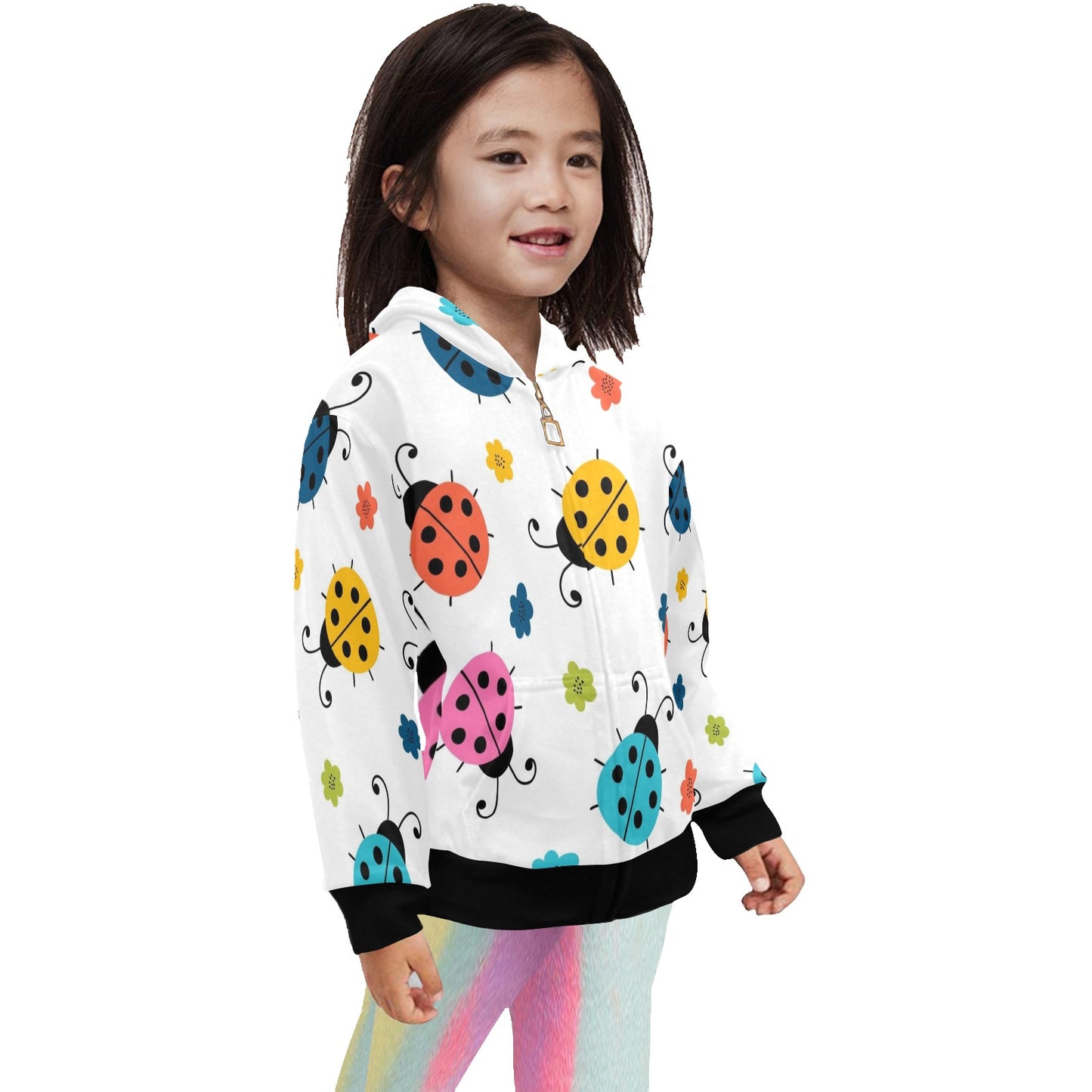 Ladybugs - Junior Girls Zip Up Hoodie