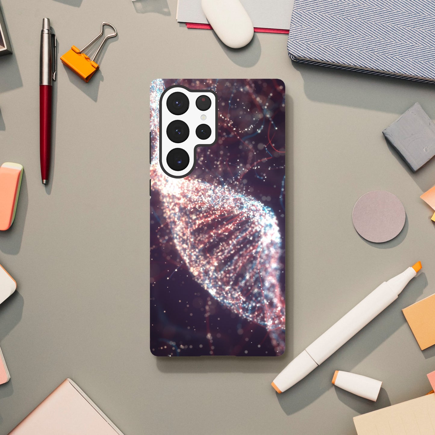 Glittery DNA - Phone Tough Case Galaxy S22 Ultra Phone Case