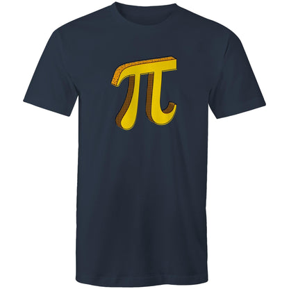 Pi - Mens T-Shirt Navy Mens T-shirt Printed In Australia Science