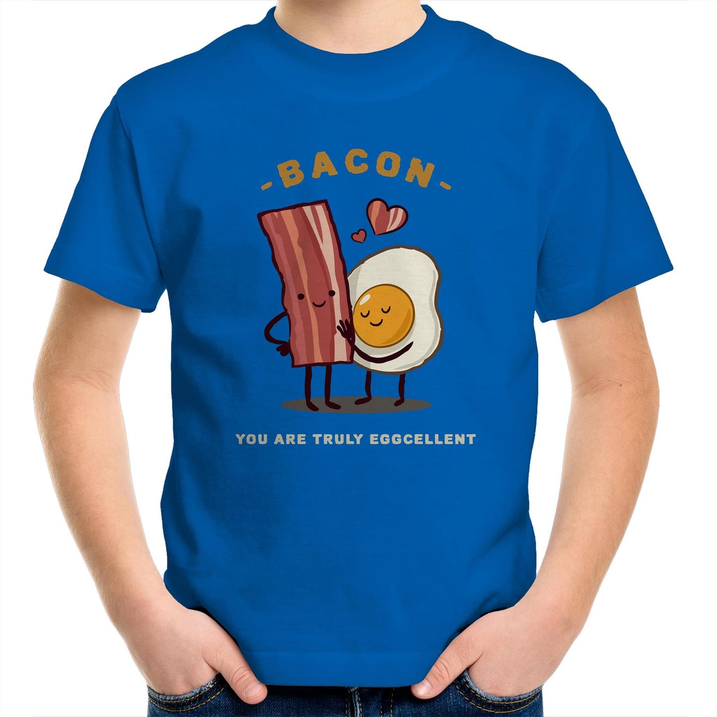 Bacon, You Are Truly Egg-cellent - Kids Youth T-Shirt