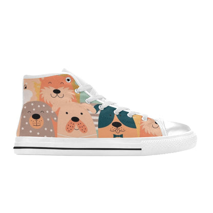 Lots Of Dogs - Kids' High Top Canvas Shoes