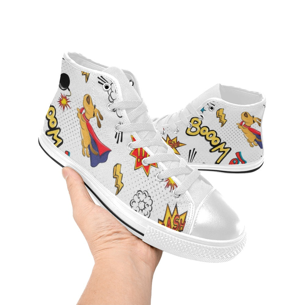 Superdog - Men's High Top Canvas Shoes