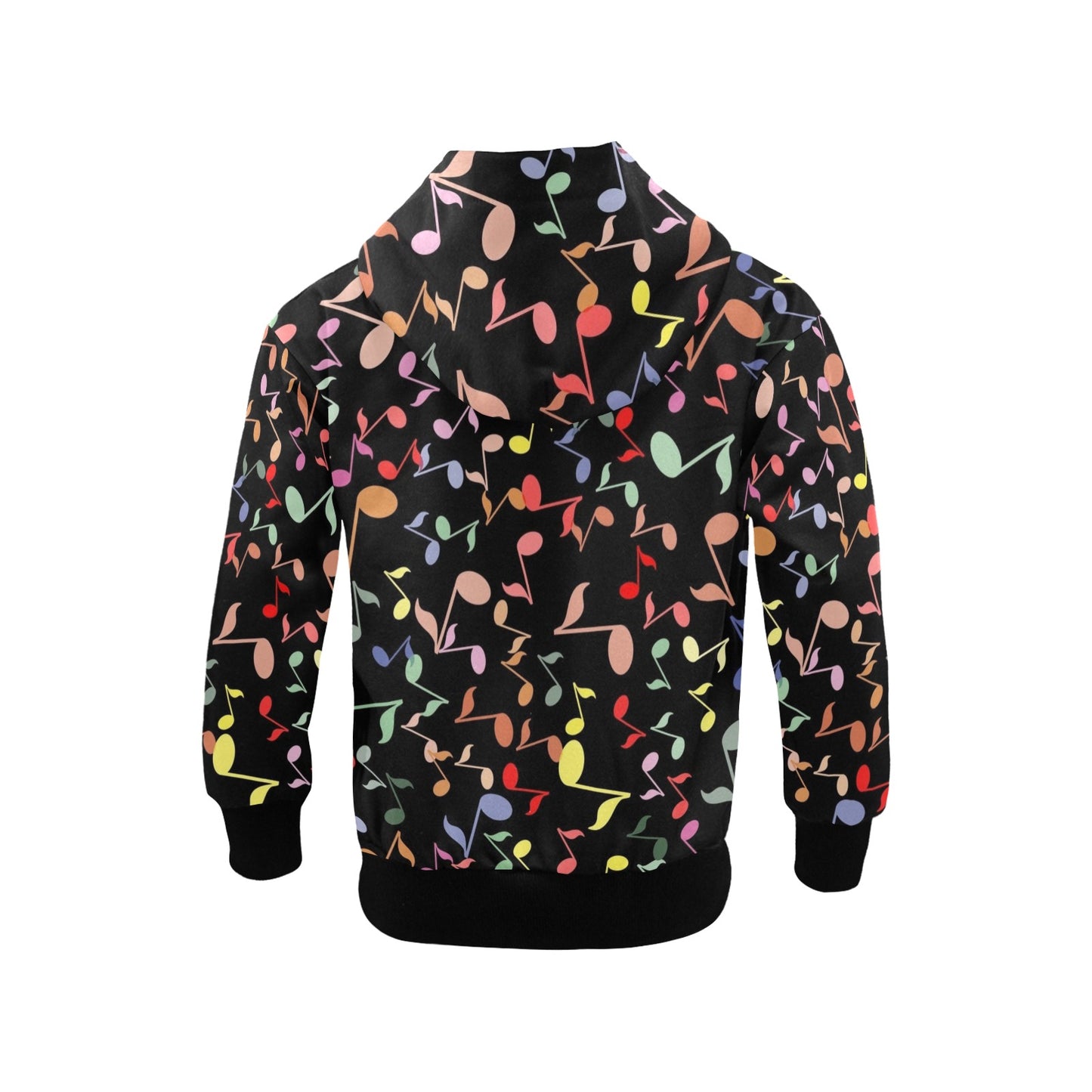 Quavers, Music Notes - Junior Boys Zip Up Hoodie