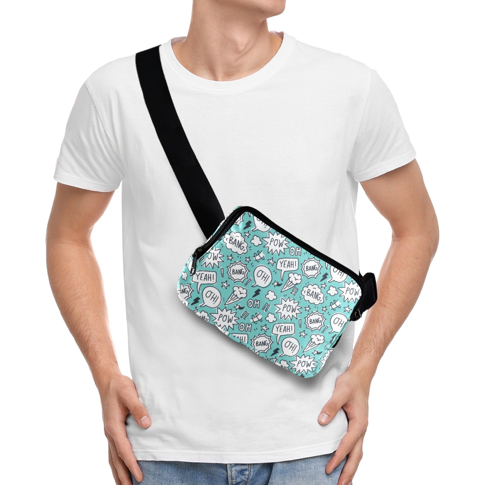 Comic Book Speech Bubbles - Belt Bag Belt Bag comic Printed Offshore