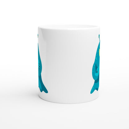 Blue Monster - White 11oz Ceramic Mug White 11oz Mug Sci Fi