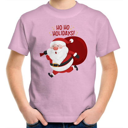 Santa Ho Ho Holidays, Christmas - Kids Youth T-Shirt