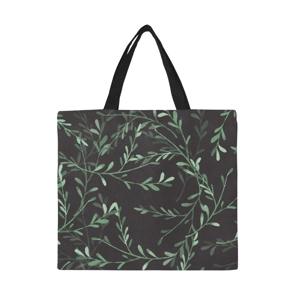 Delicate Leaves - Full Print Canvas Tote Bag Full Print Canvas Tote Bag
