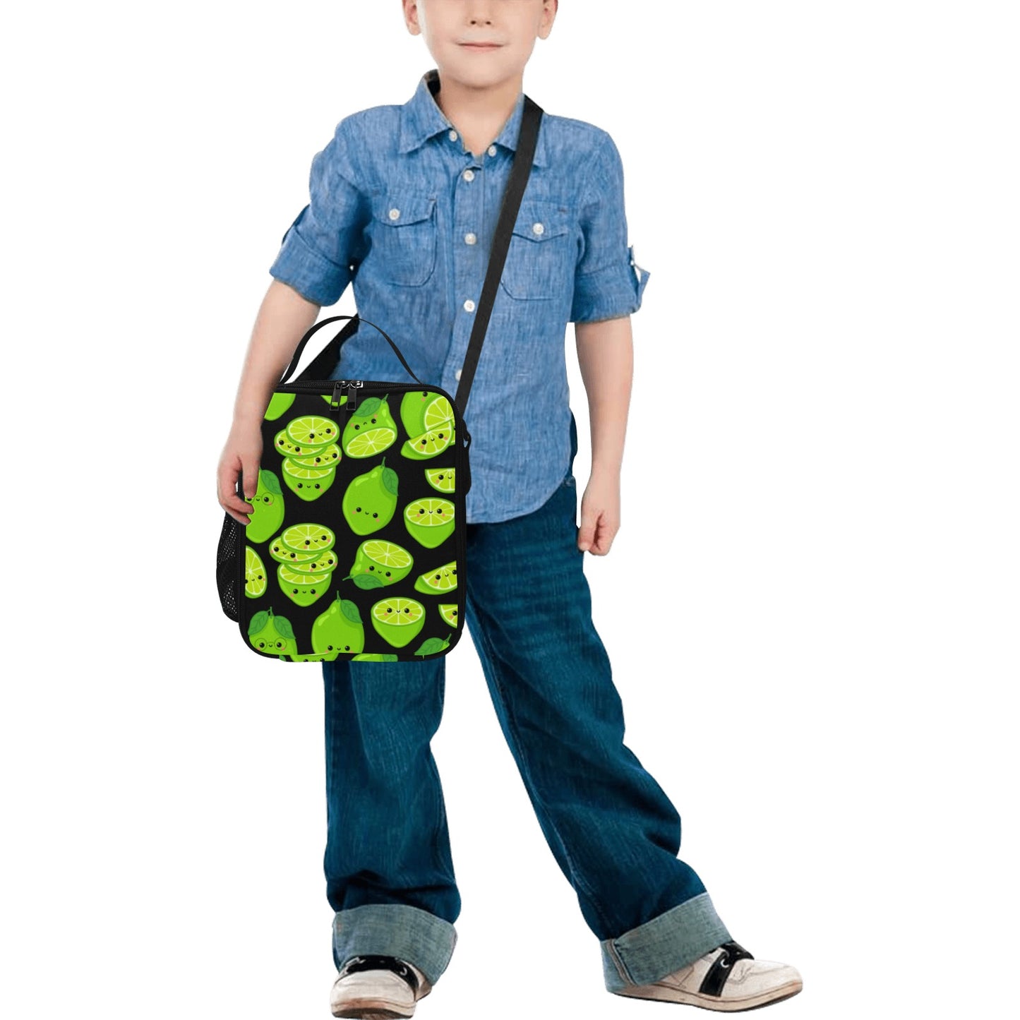 Cute Limes - Crossbody Lunch Bag for Kids Kids Crossbody Lunch Bag