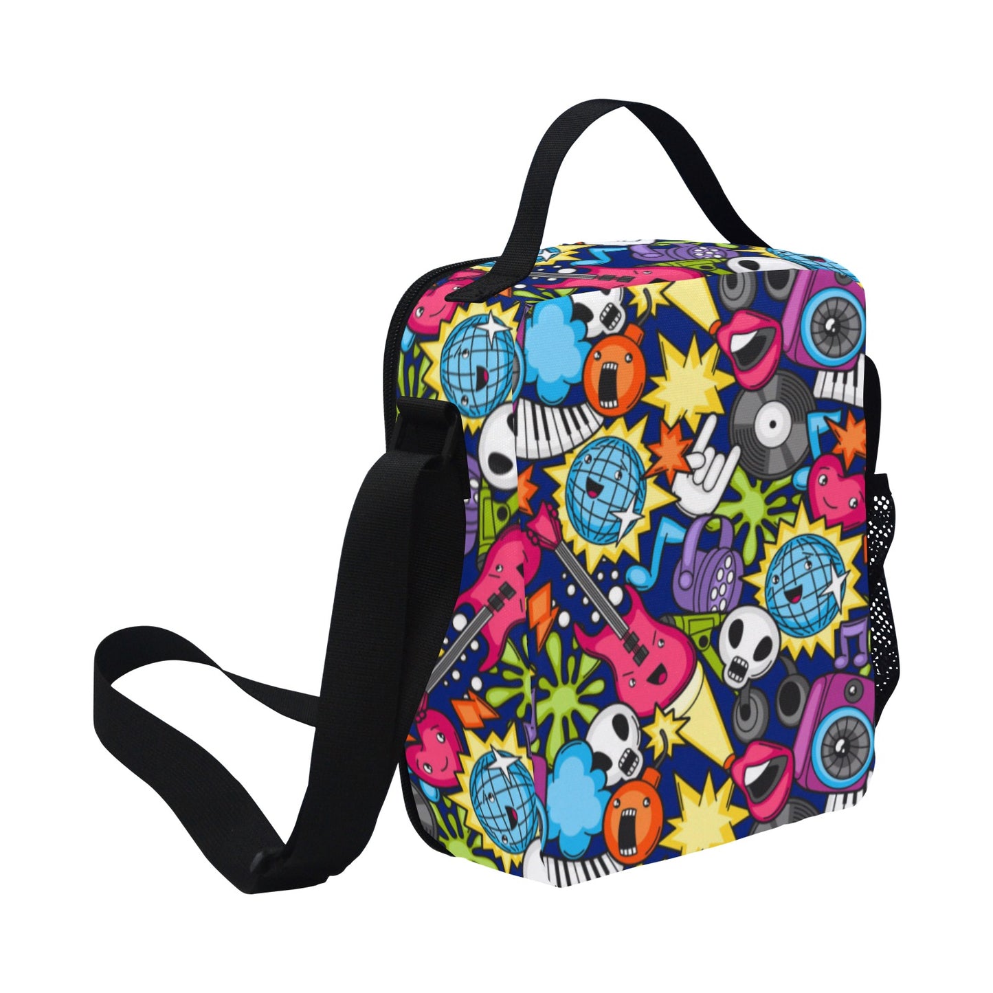 Sticker Music - Crossbody Lunch Bag for Kids Kids Crossbody Lunch Bag