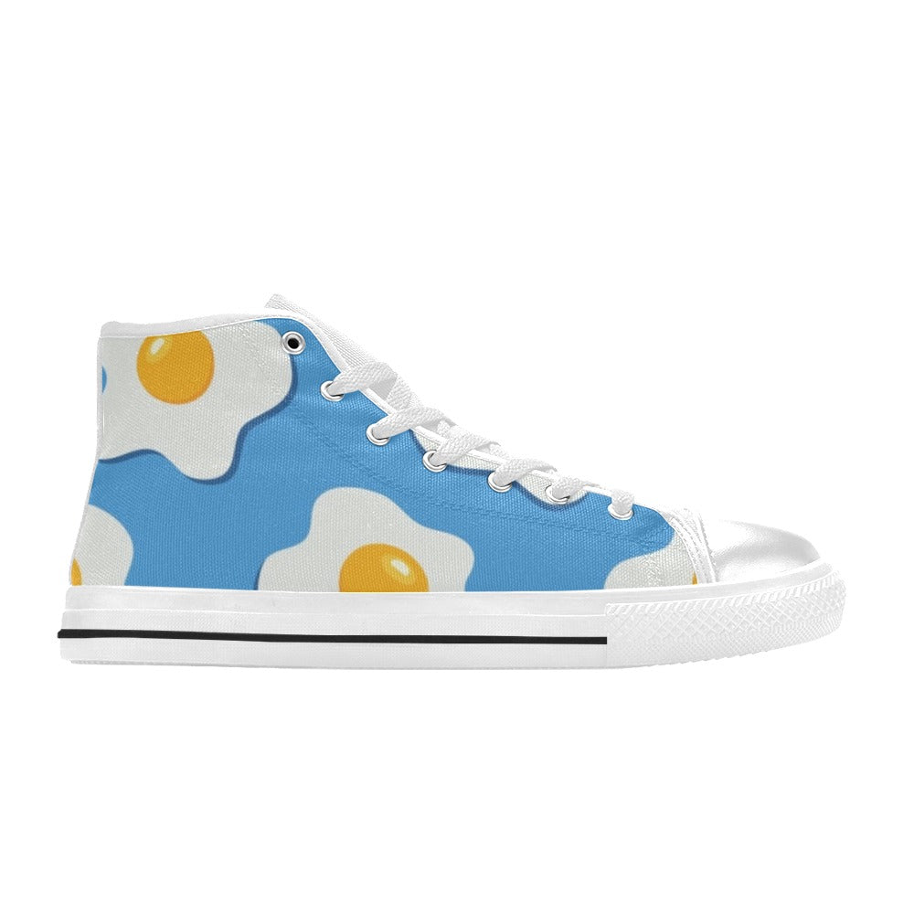 Fried Eggs - Kids High Top Canvas Shoes Kids High Top Canvas Shoes Printed Offshore