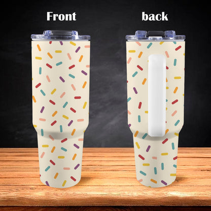 Sprinkles - 40oz Tumbler with White Handle