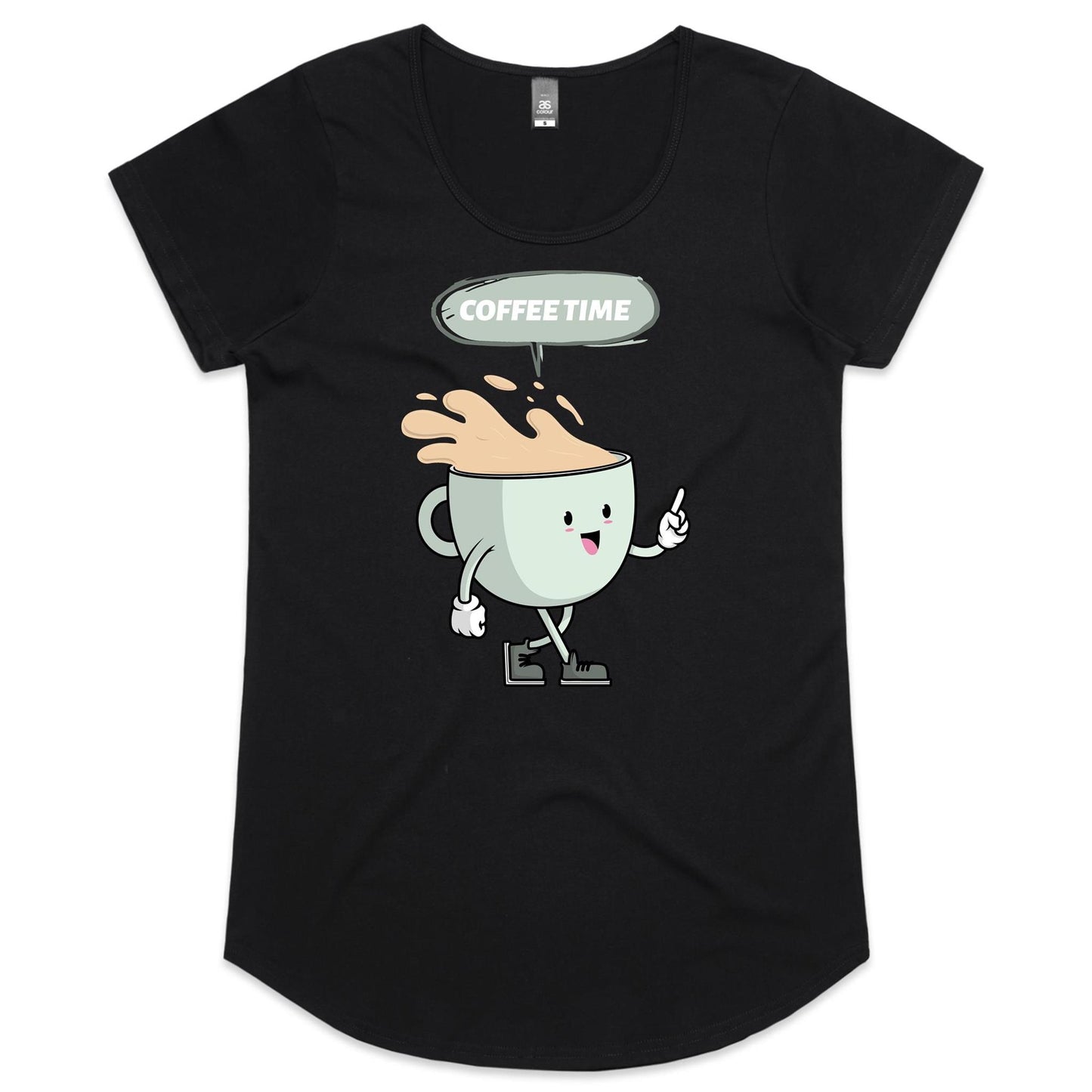 Coffee Time - Womens Scoop Neck T-Shirt