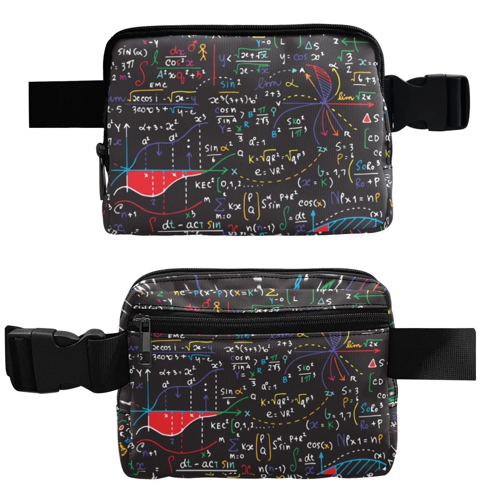 Colourful Maths Formulas - Belt Bag Belt Bag Maths Printed Offshore Science