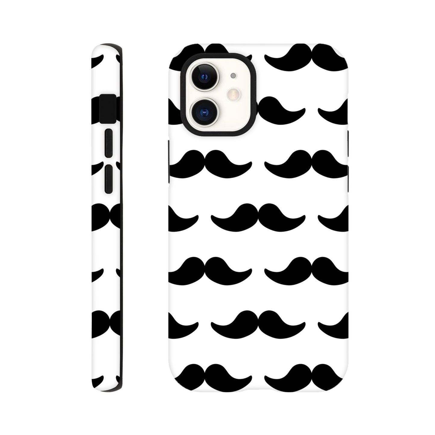 Moustache - Phone Tough Case iPhone 12 Mini Phone Case Funny Globally Fulfilled