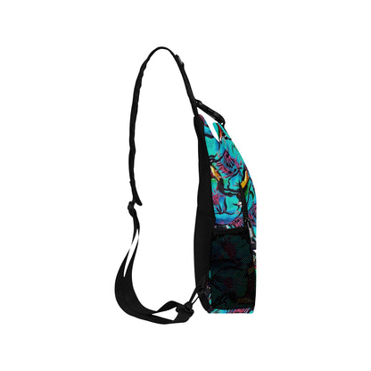 Floral Watercolour - Cross-Body Chest Bag Cross-Body Chest Bag Printed Offshore