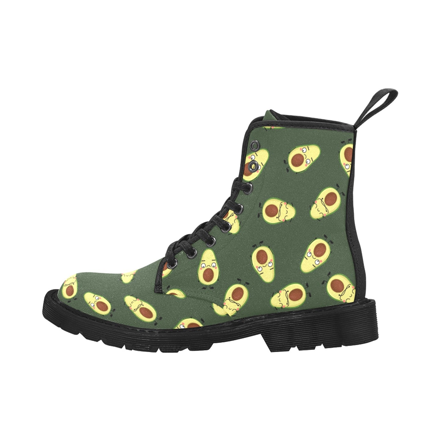 Avocado Characters - Martin Boots for Men (Black)