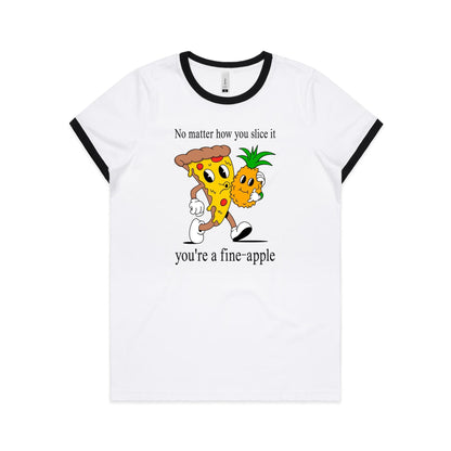 Pineapple Pizza - Women's Ringer Tee