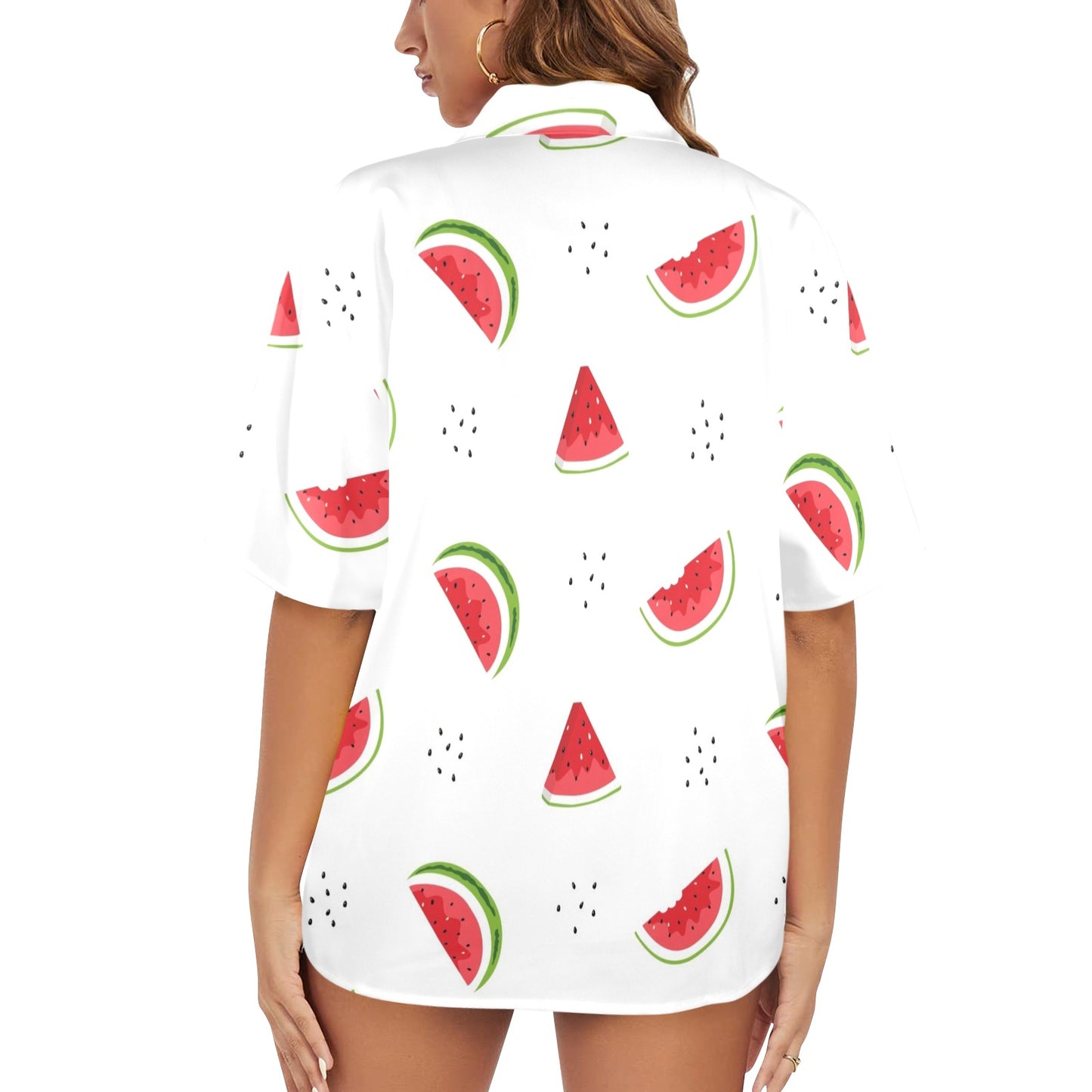 Watermelon - Womens Hawaiian Shirt