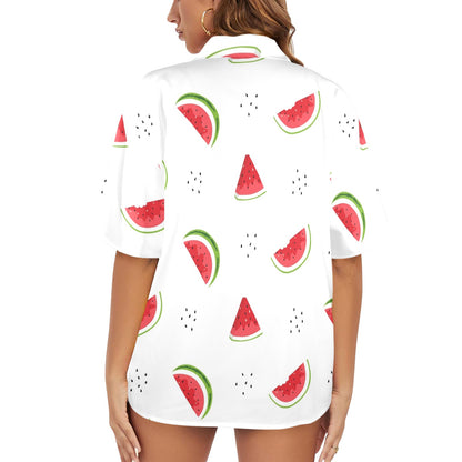 Watermelon - Womens Hawaiian Shirt