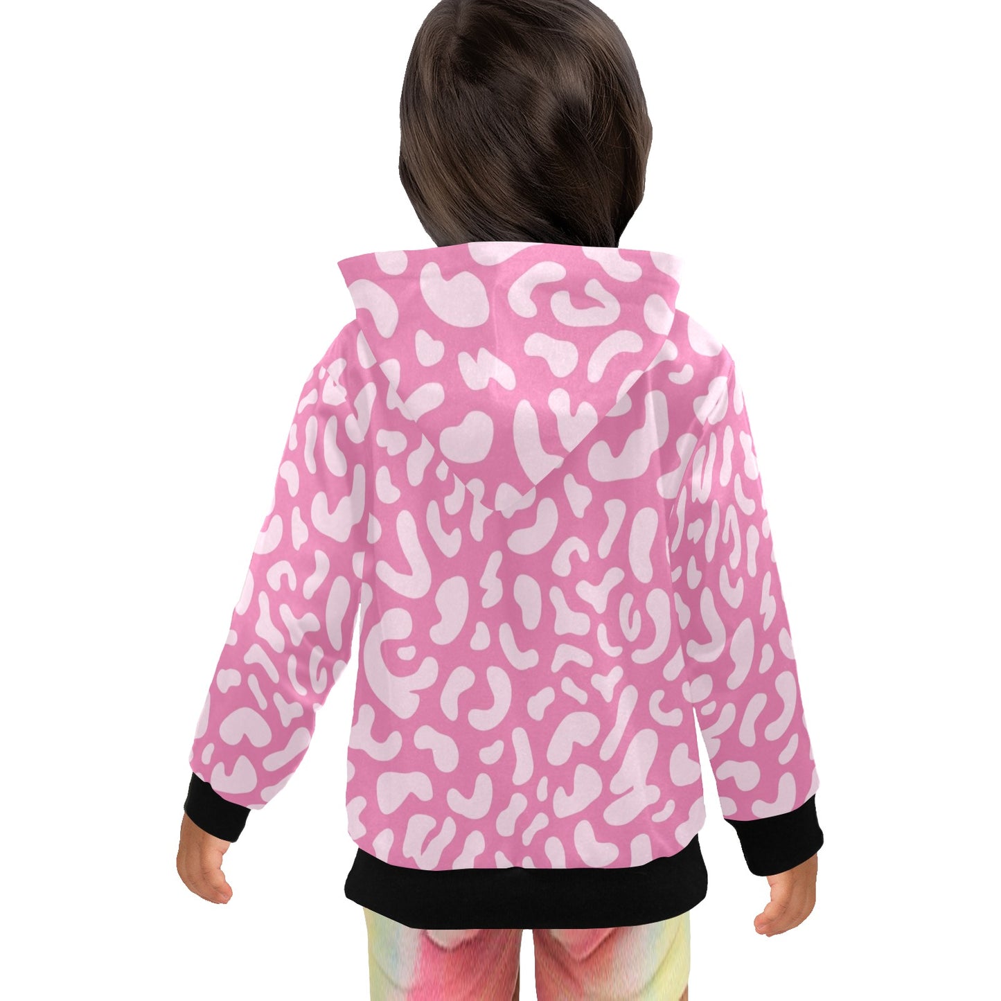 Pink Leopard - Junior Girls Zip Up Hoodie