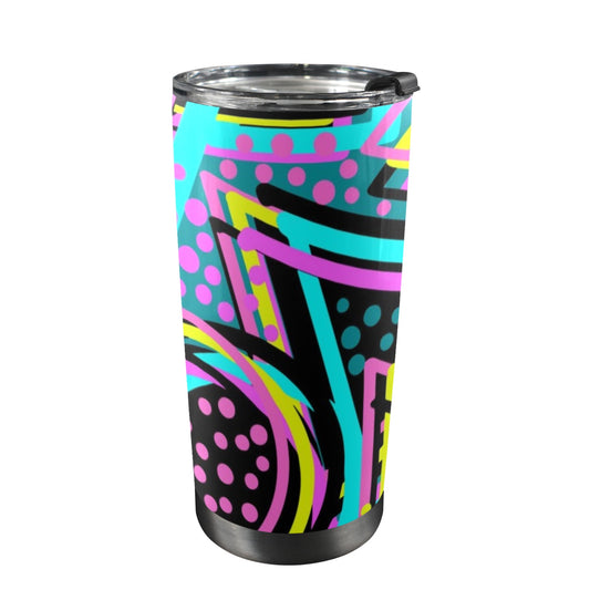 Retro Geometric - 20oz Travel Mug / Tumbler