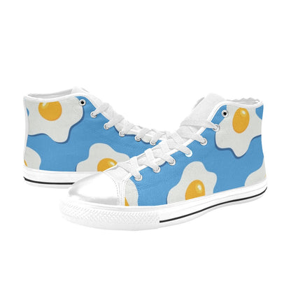 Fried Eggs - Women's High Top Canvas Shoes