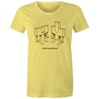 Think Positive, Maths - Womens T-shirt