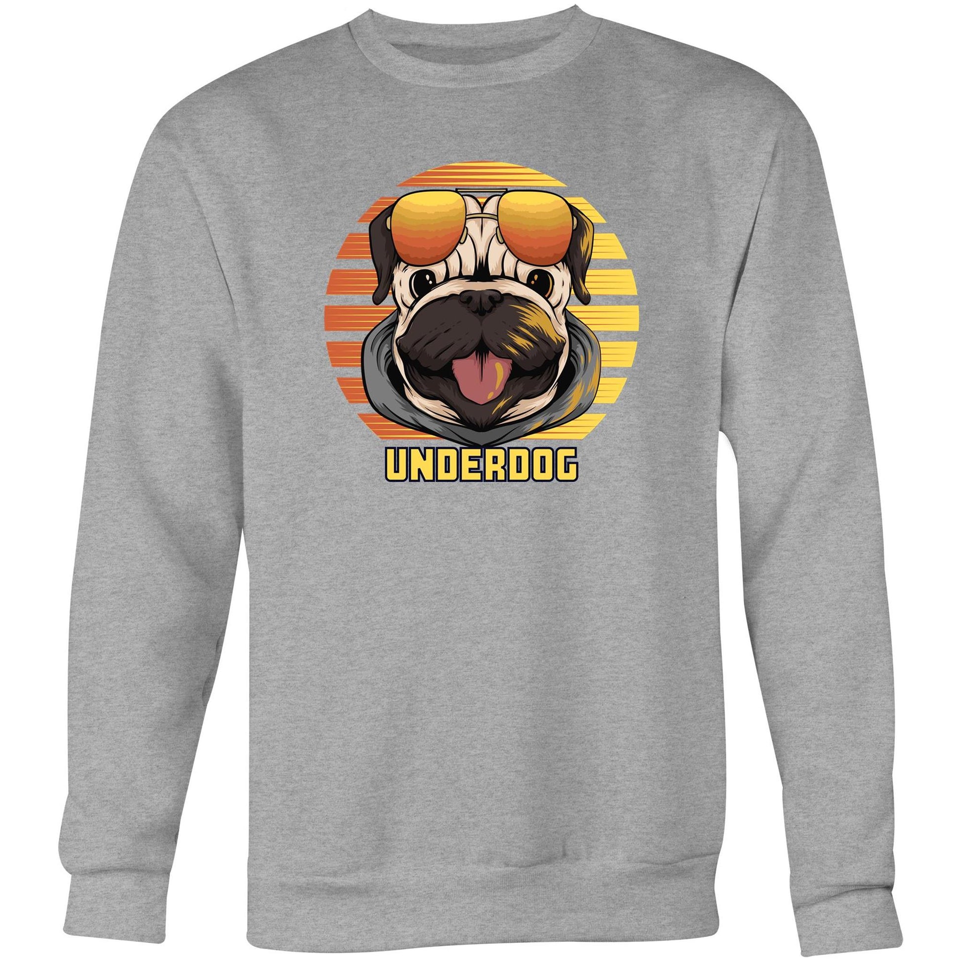 Underdog - Crew Sweatshirt Grey Marle Sweatshirt animal