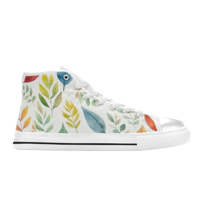 Autumn Leaves - Women's High Top Canvas Shoes