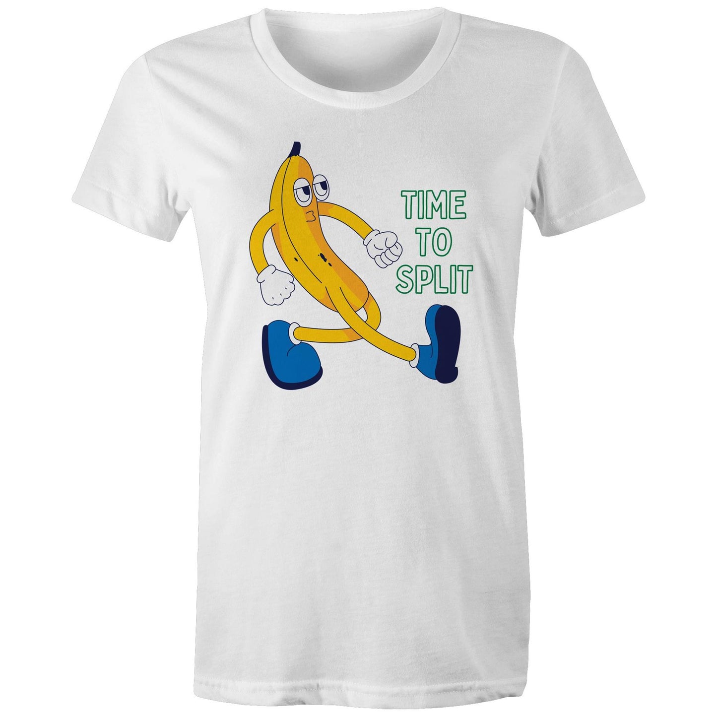 Banana, Time To Split - Womens T-shirt